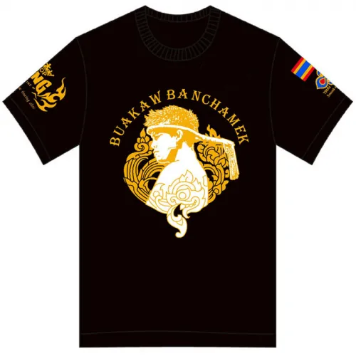 Áo thun Muay Thái Fighter Buakaw Banchamek màu đen
